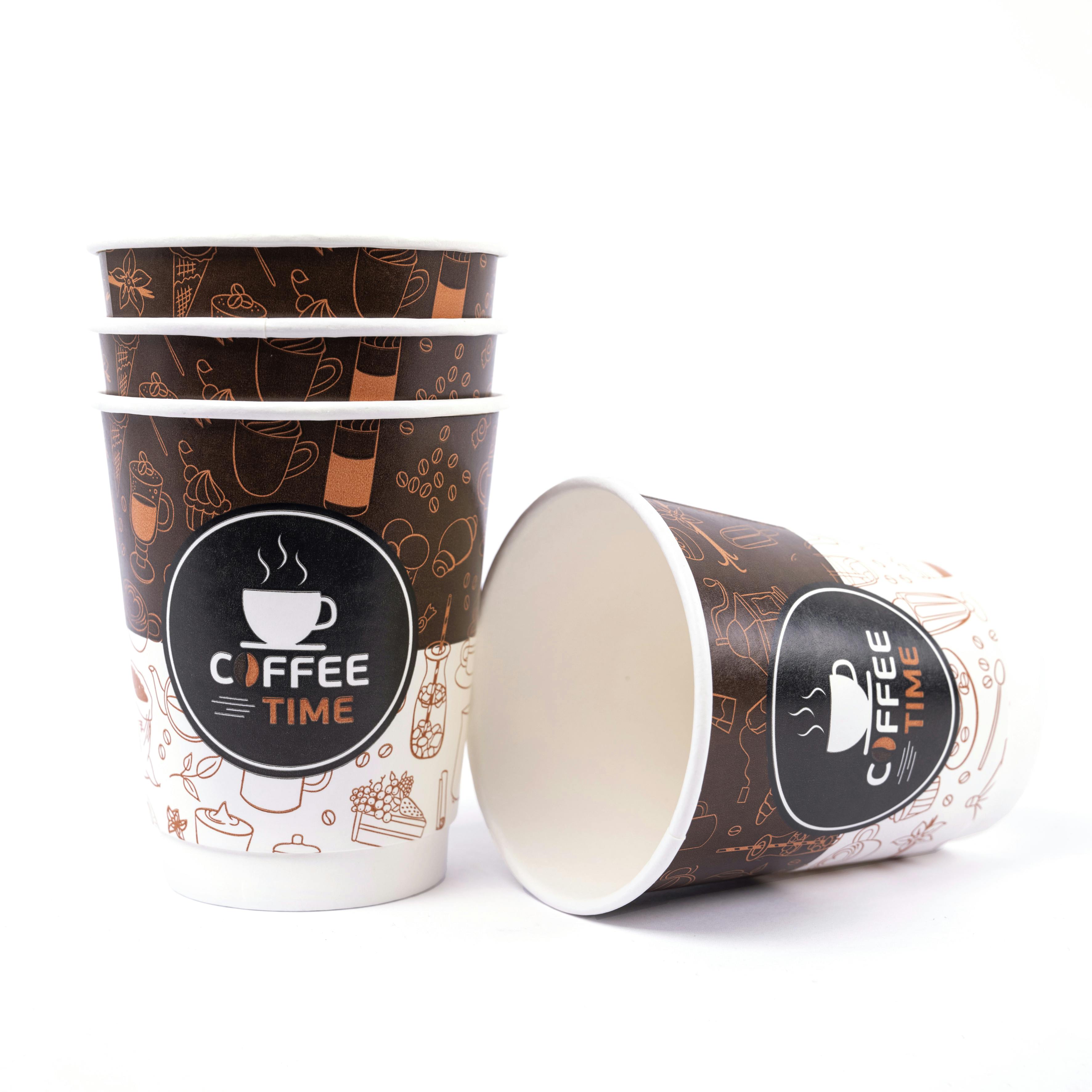Paper Cup Coffee Time 8 oz 25 pcs. | METRO