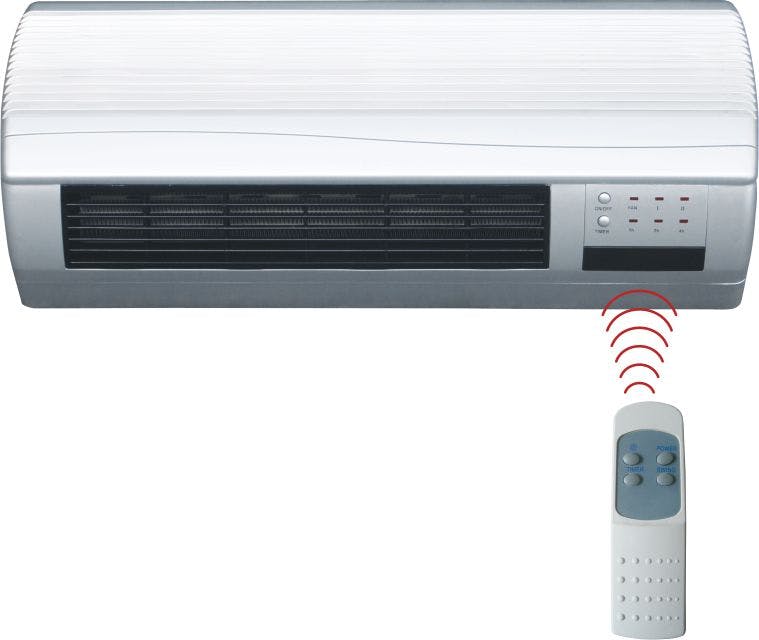 Calefactor cerámico de pared INFINITON HCW-4505 - 2000W, Control  electrónico, Display, Mando, Temporizador