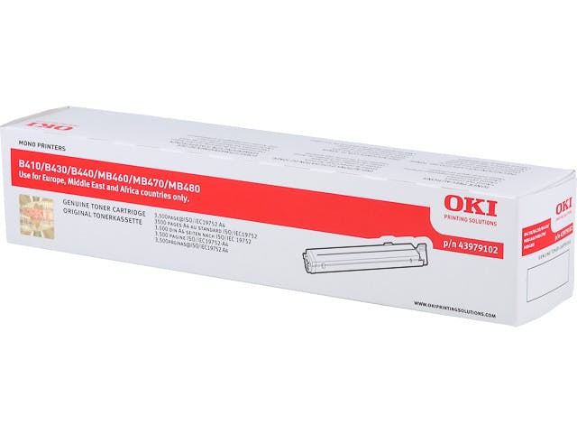 OKI B410/B420/B430/B440/MB460/MB470/MB480 Noir Cartouche De Toner ...