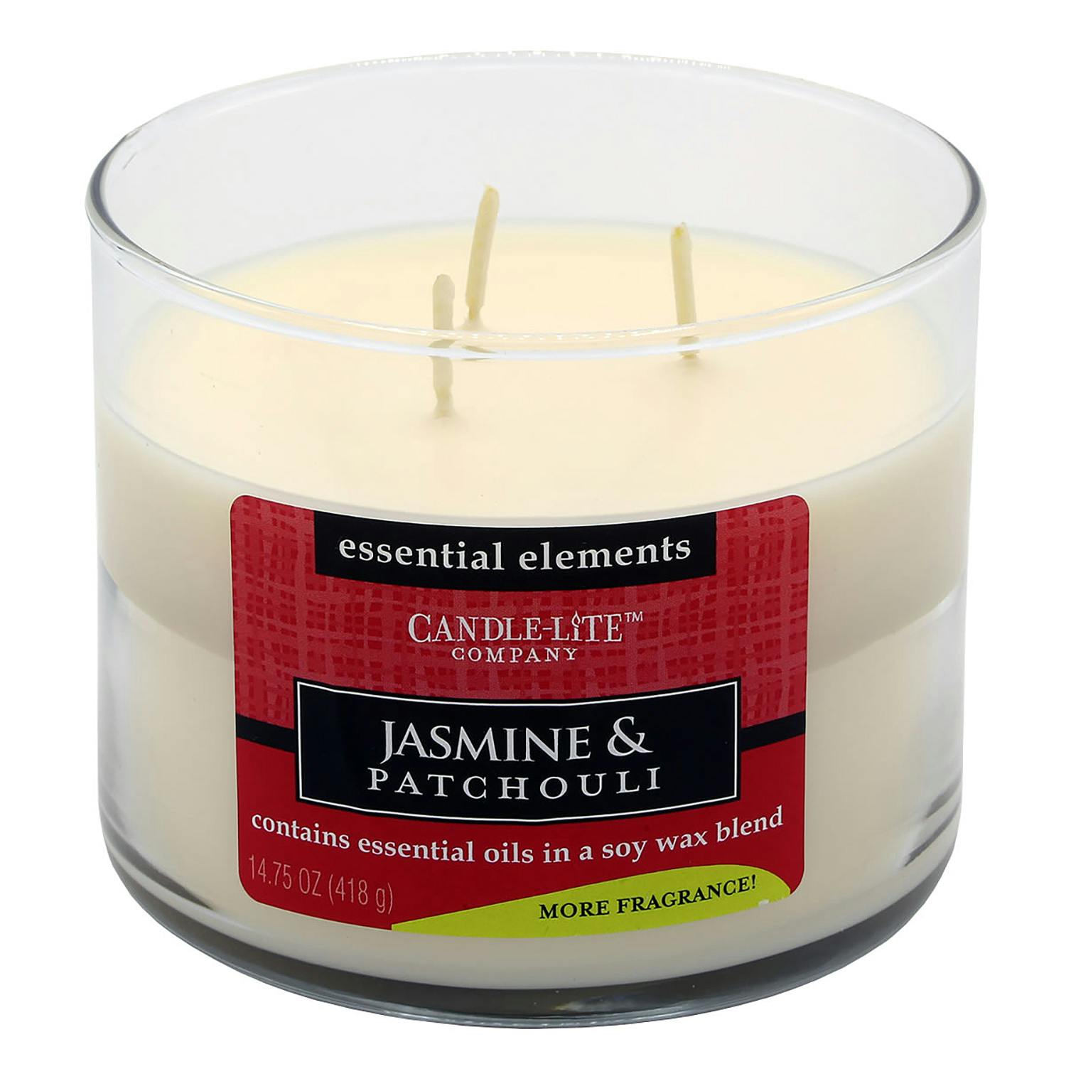 CandleLite Duftkerze im Glas Creme `Jasmine & Patchouli` 418g