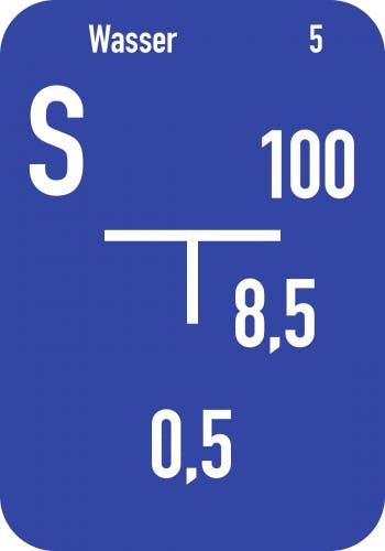 Wasser-Hinweisschild (B) Inkl. Beschriftung, Alu, 140x200 Mm | METRO