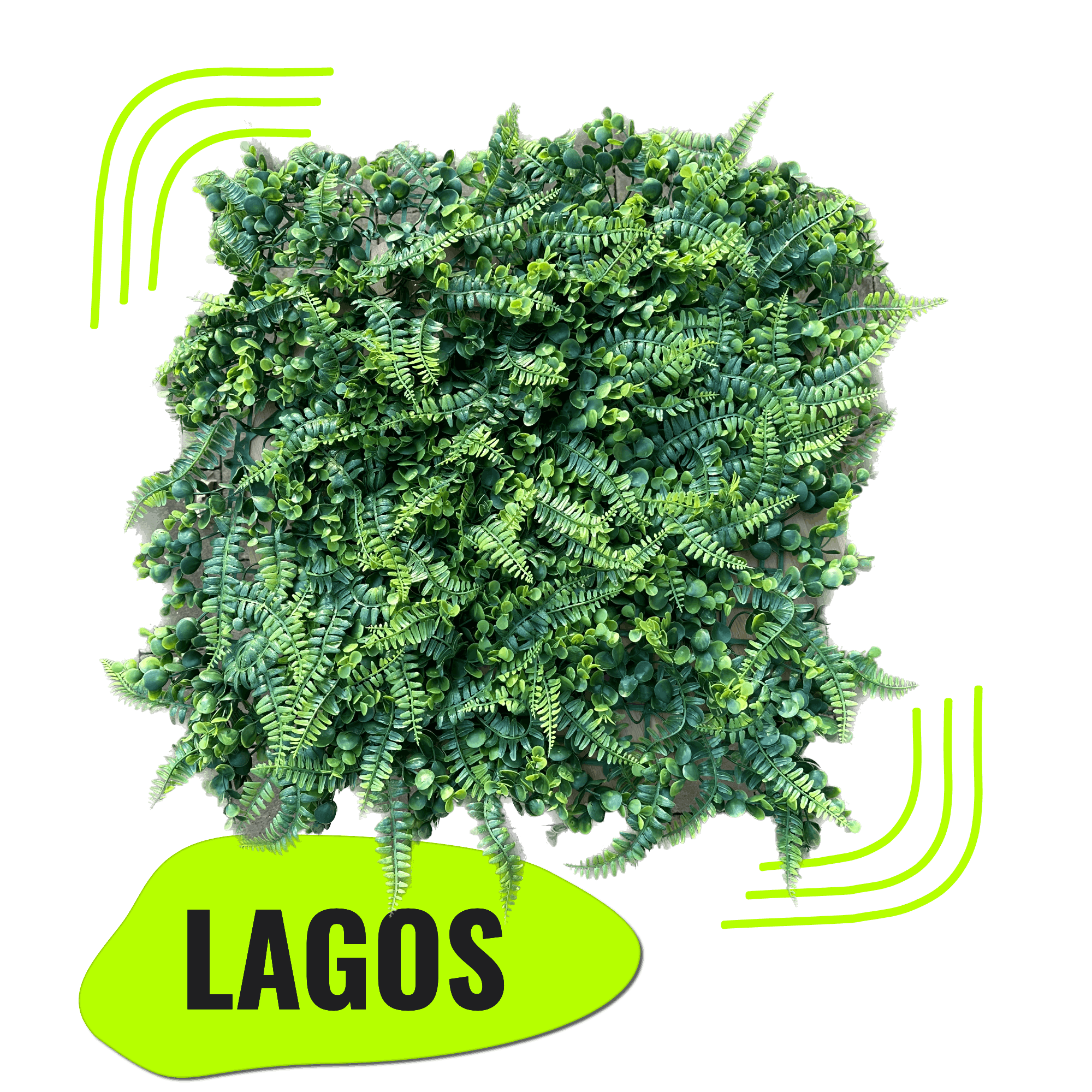 GeckoWall LAGOS Jungle Fern Wall Panel Premium