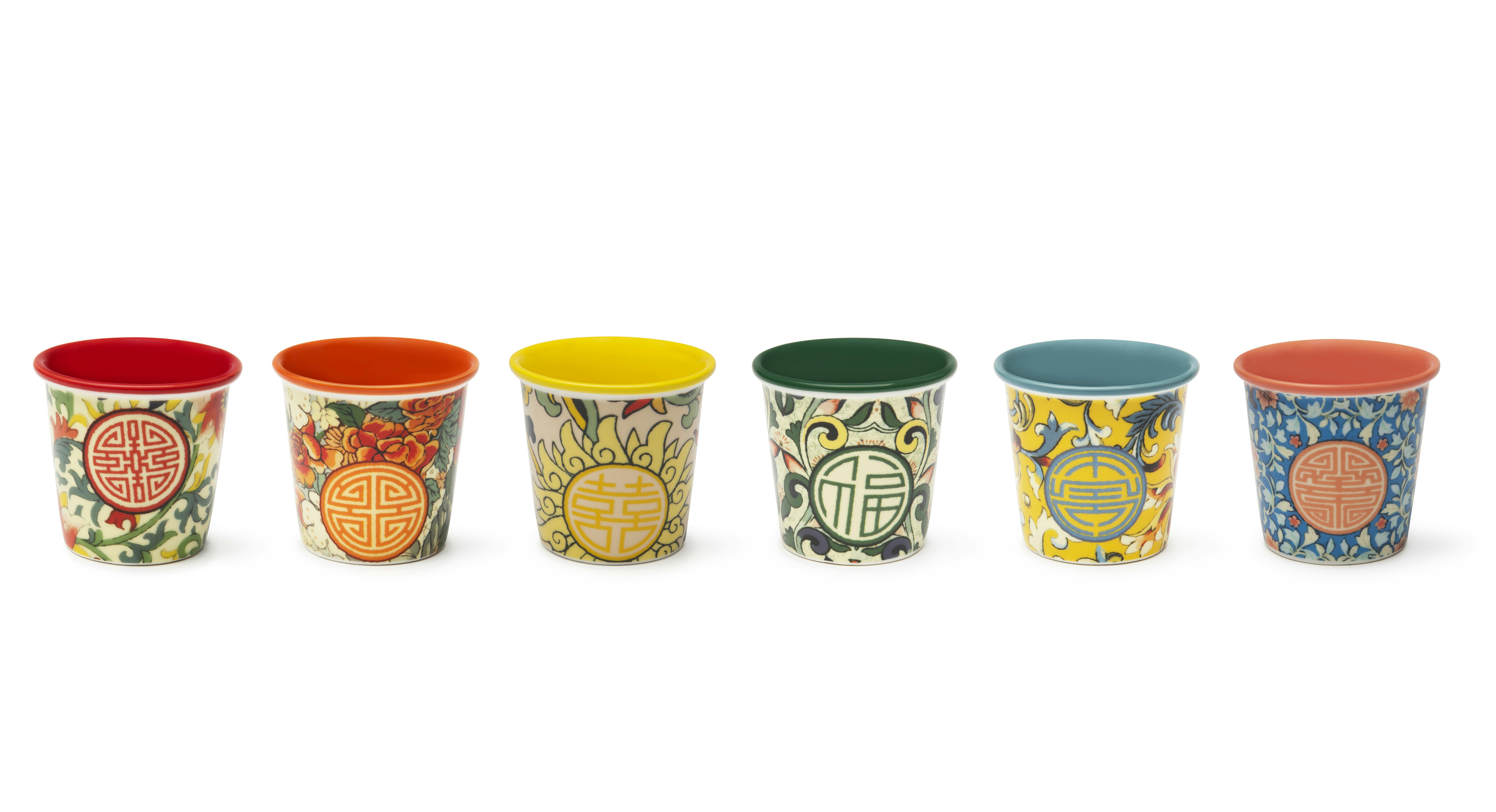 Excelsa Lisbona Jumbo-Tassen - 4er Set 500ml Porzellan