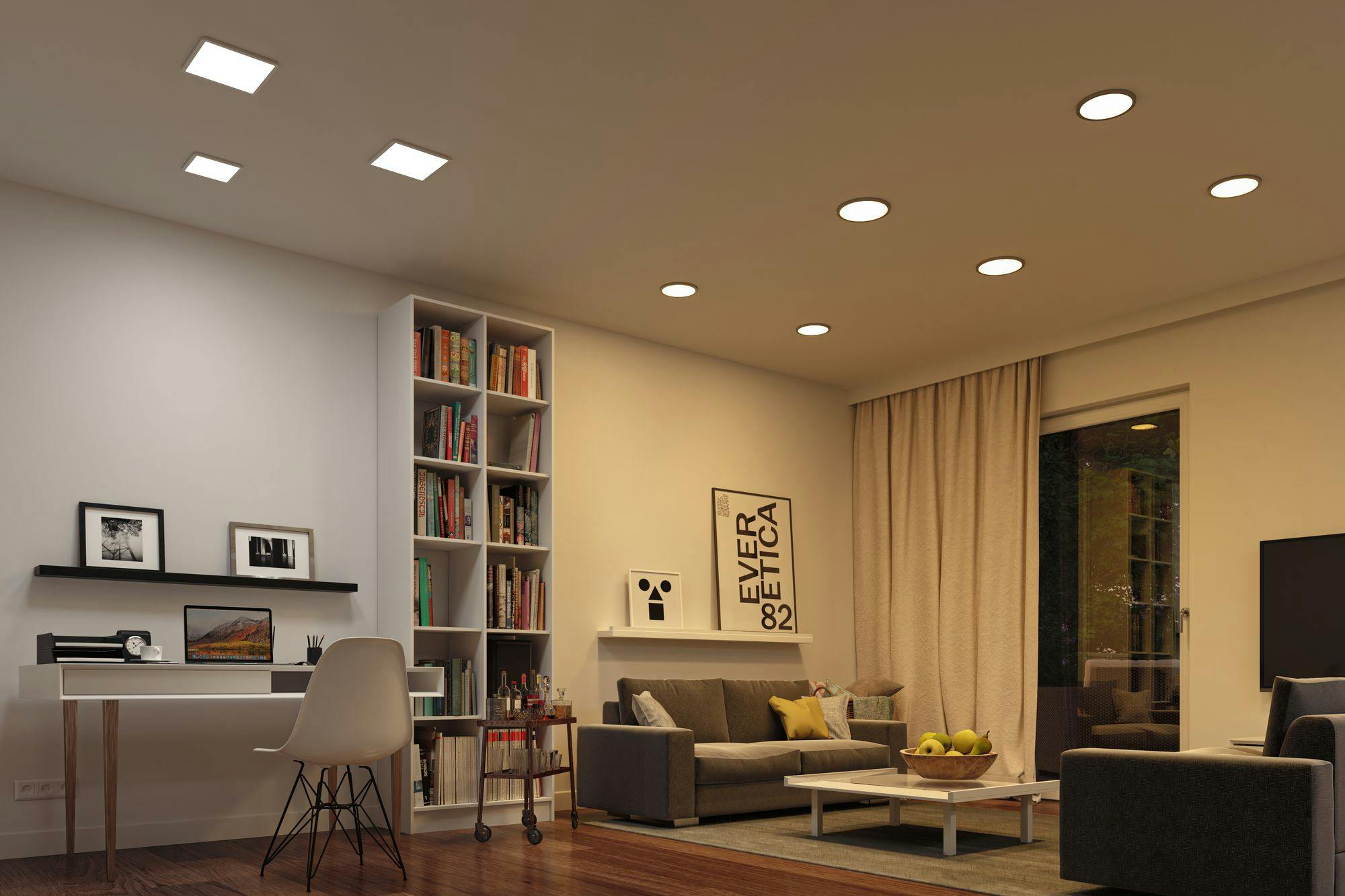 Paulmann VariFit LED Einbaupanel Smart Home Zigbee Areo IP44 eckig  175x175mm Tunable White Weiß dimmbar 93047 | METRO Marktplatz