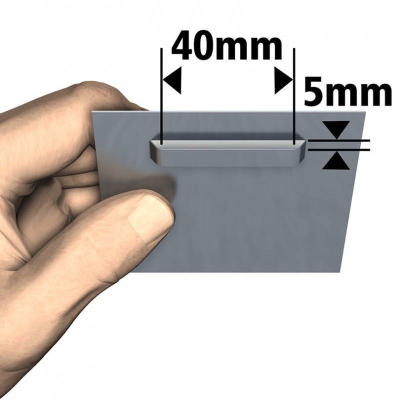 fixation invisible pour miroir - jusqu'à 0,8 m²