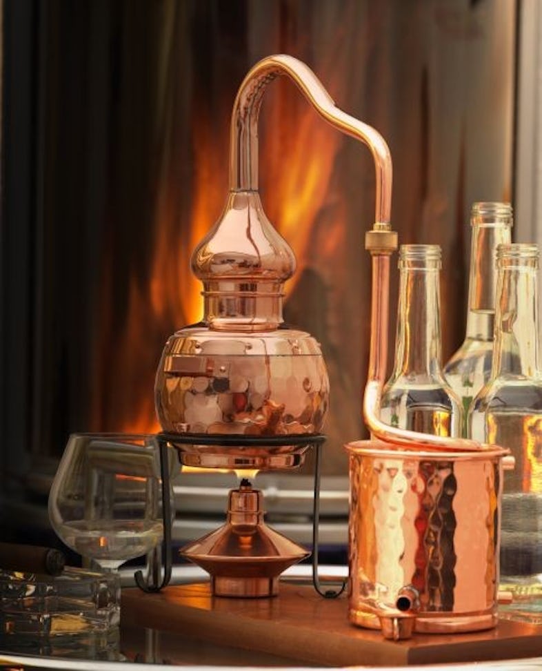 CopperGarden® Destillieranlage Alembik 2 Liter Tischdestille