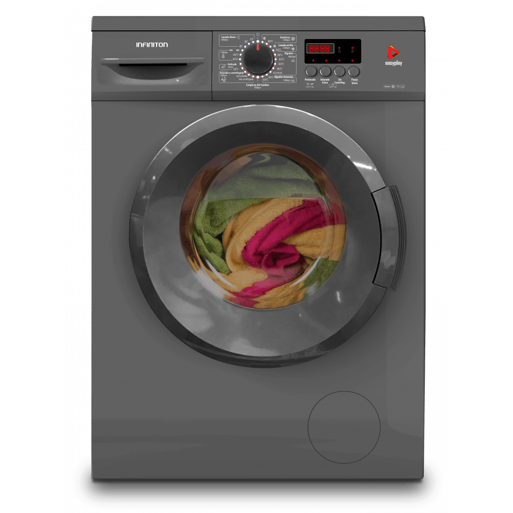 Lavadora Infiniton WMA72I Inox,7 kg,15 programas,1200rpm, E Makro
