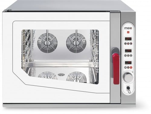Cucina professionale elettrica 5 piastre forno elettrico a convezione GN1/1  profondità 600 mm - mod. PPE60/90