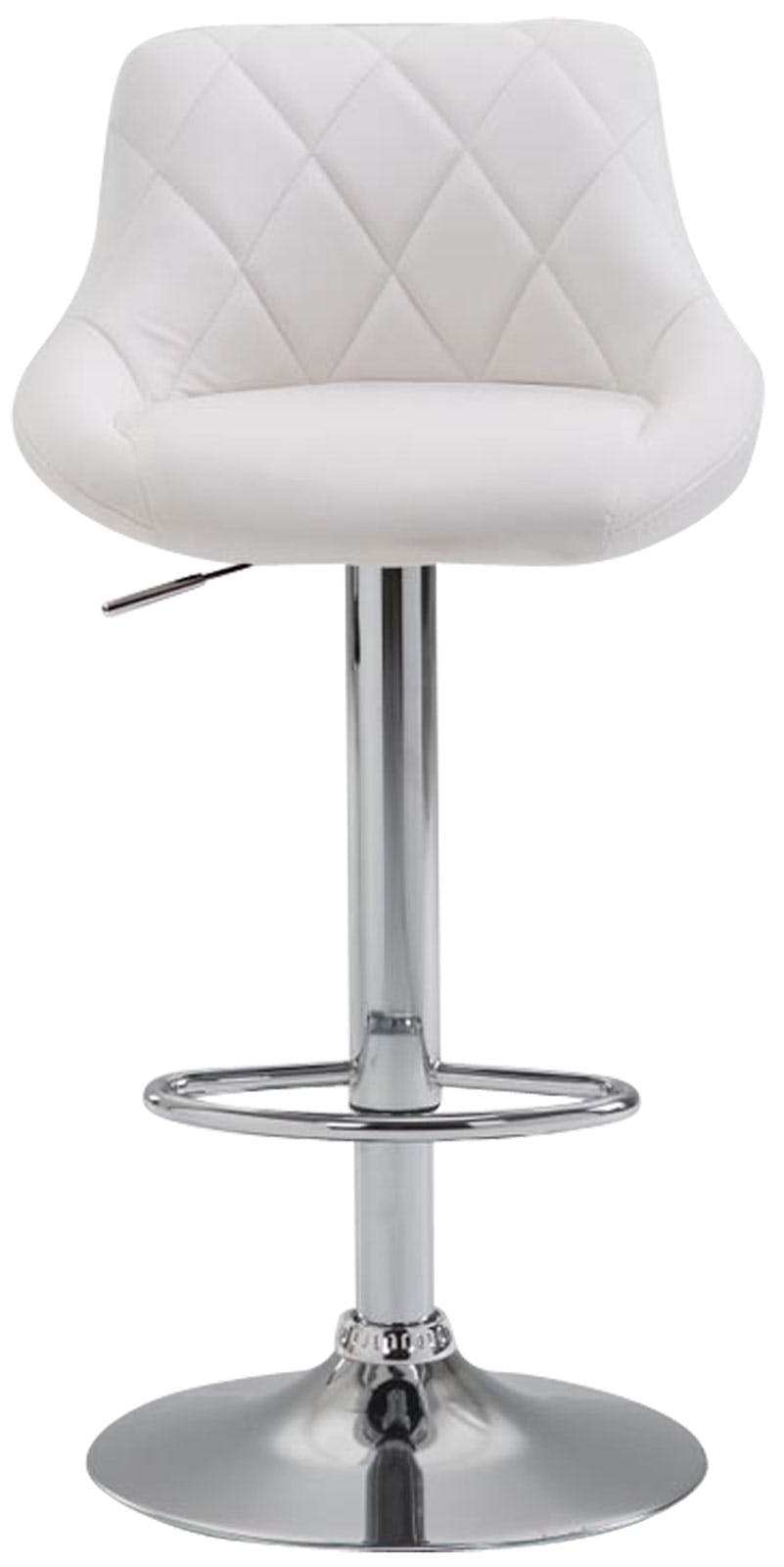 Sgabello ergonomico basso con base bianca C-Stool 