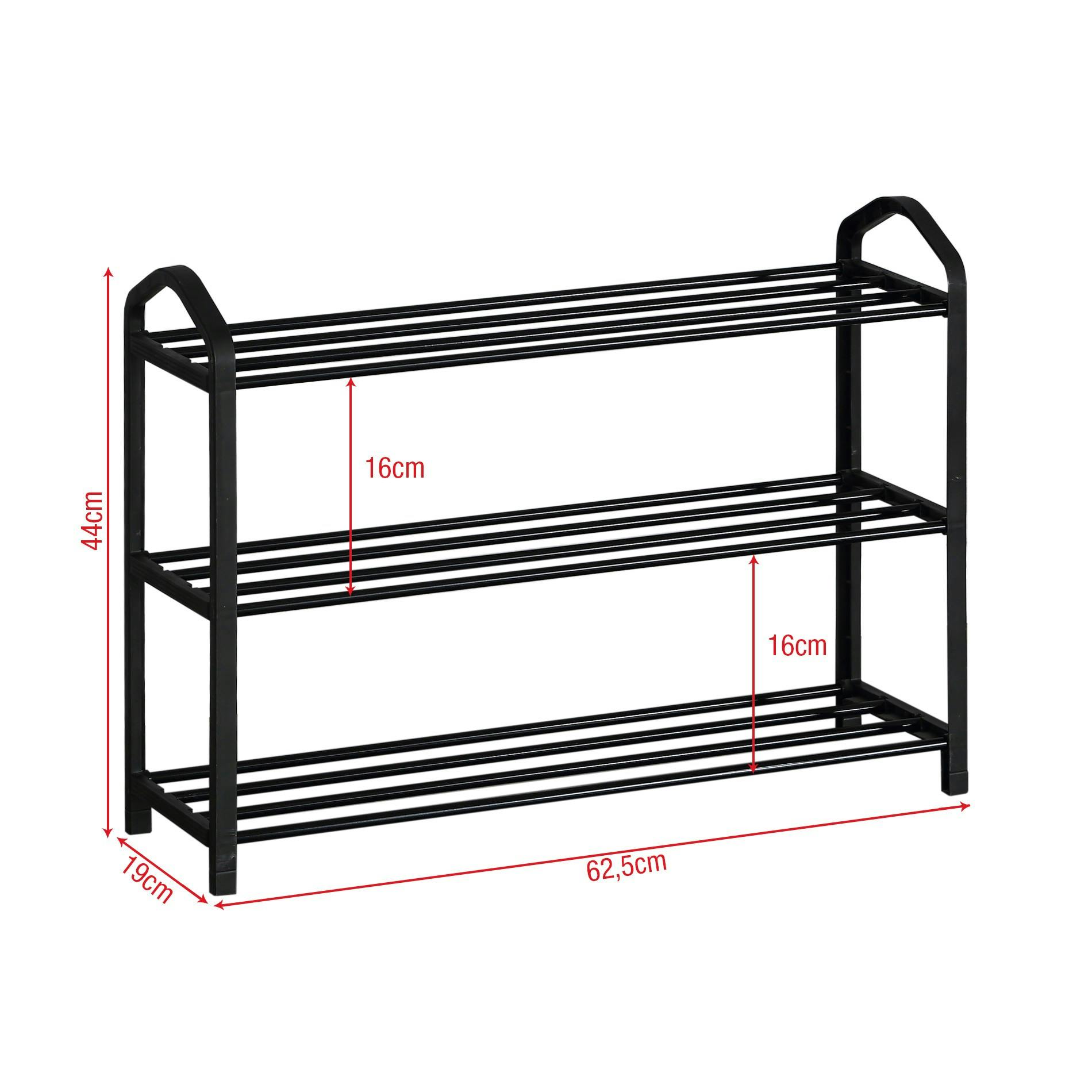 SCARPIERA SCAFFALE PORTAOGGETTI SALVASPAZIO 6 RIPIANI 81 X 26 X 24 CM