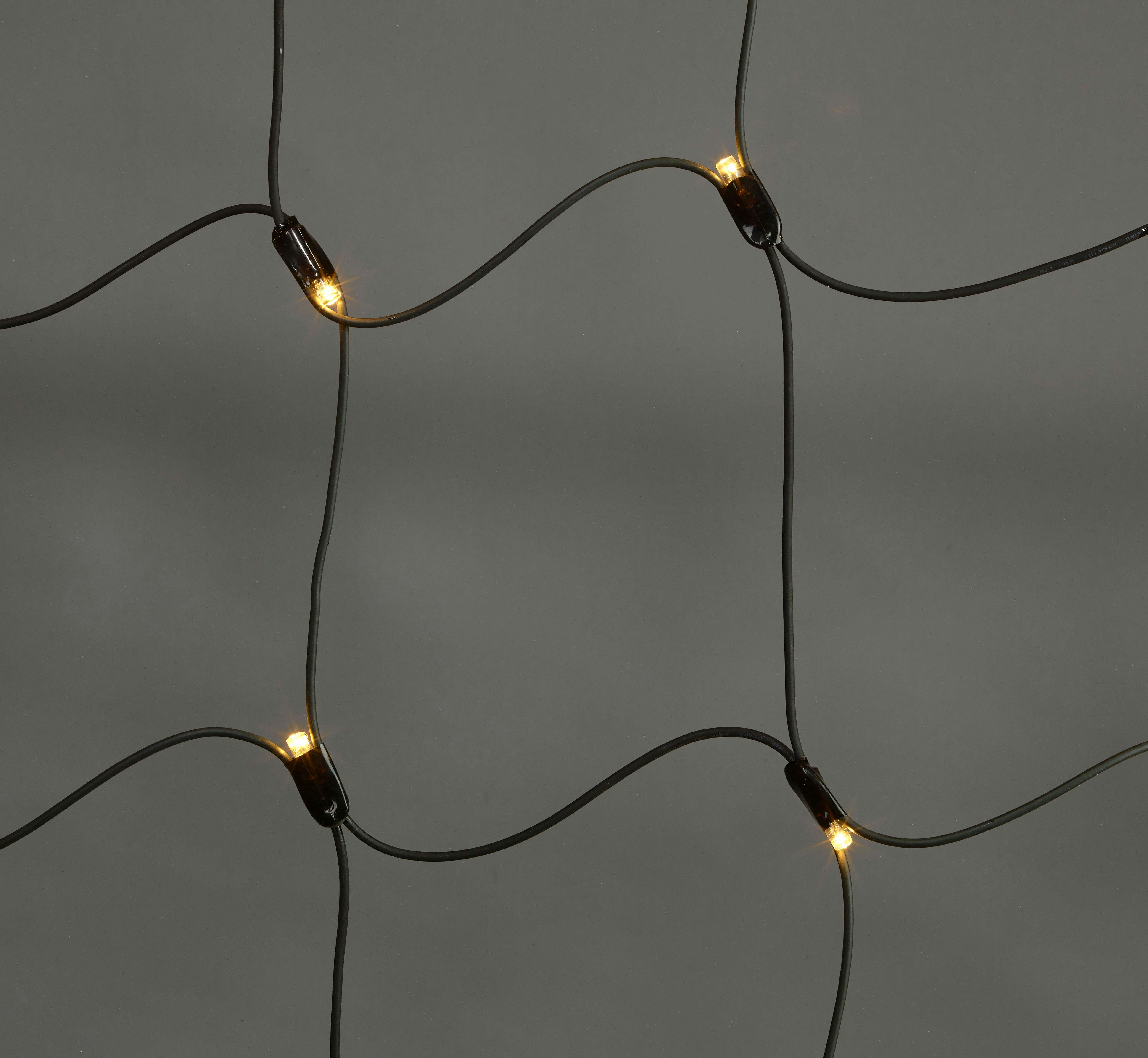 METRO Professional LED-Lichtervorhang, Gummi, 2 x 2 m, 200 LED, 18.4 W,  warm- und kaltweiß