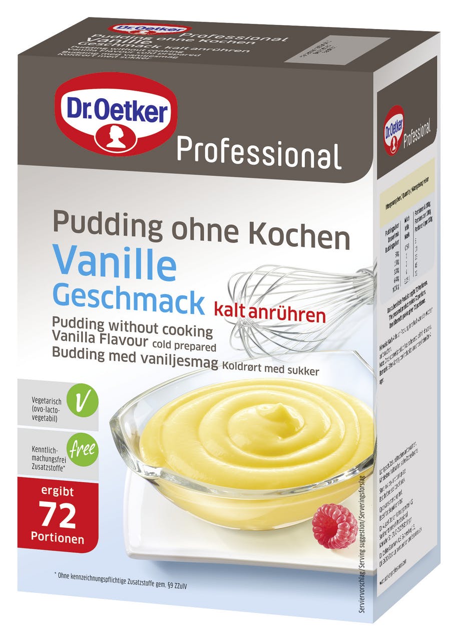 Dr. Oetker Professional Pudding Ohne Kochen Vanille Geschmack (1 kg