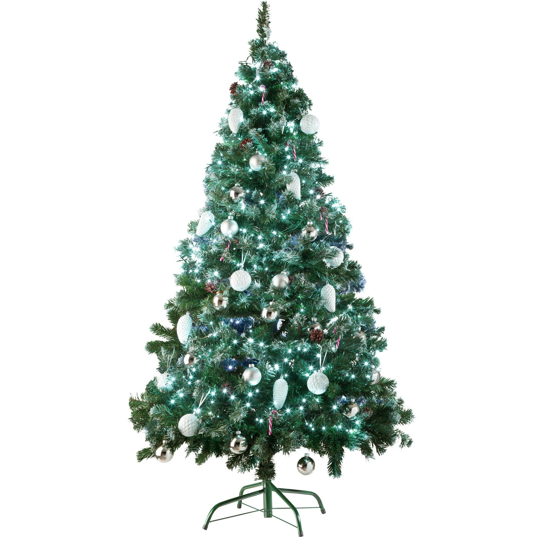 Menz Weihnachtsbaum Künstlich 180cm - PE/PVC Mix Mit Metallständer | Naturgetreuer Tannenbaum Wiederverwendbar