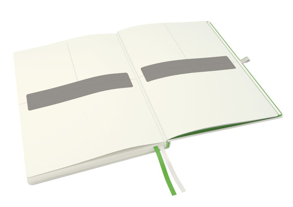 Cuaderno Wiro Leitz WOW. PP. 80 hojas rayado horizontal,DIN A5, blanco —  KounterPRO