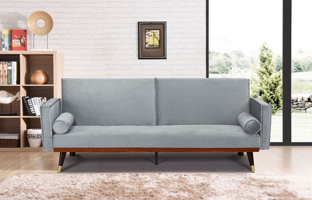 Sofa Cama Barato Felix 196x83cm (Abierto: 180x99cm) color gris | MAKRO  Marketplace