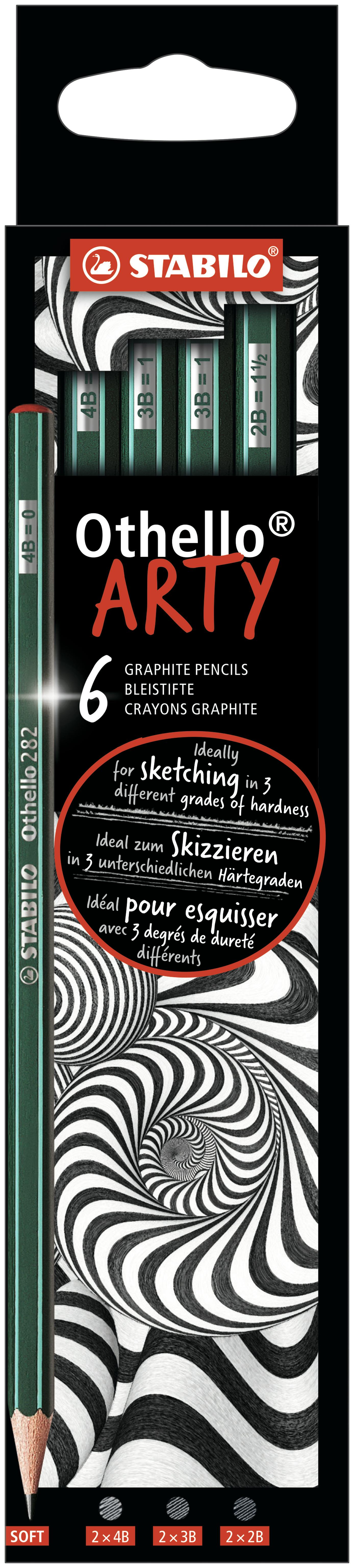 STABILO Crayon graphite Othello 2B avec gomme