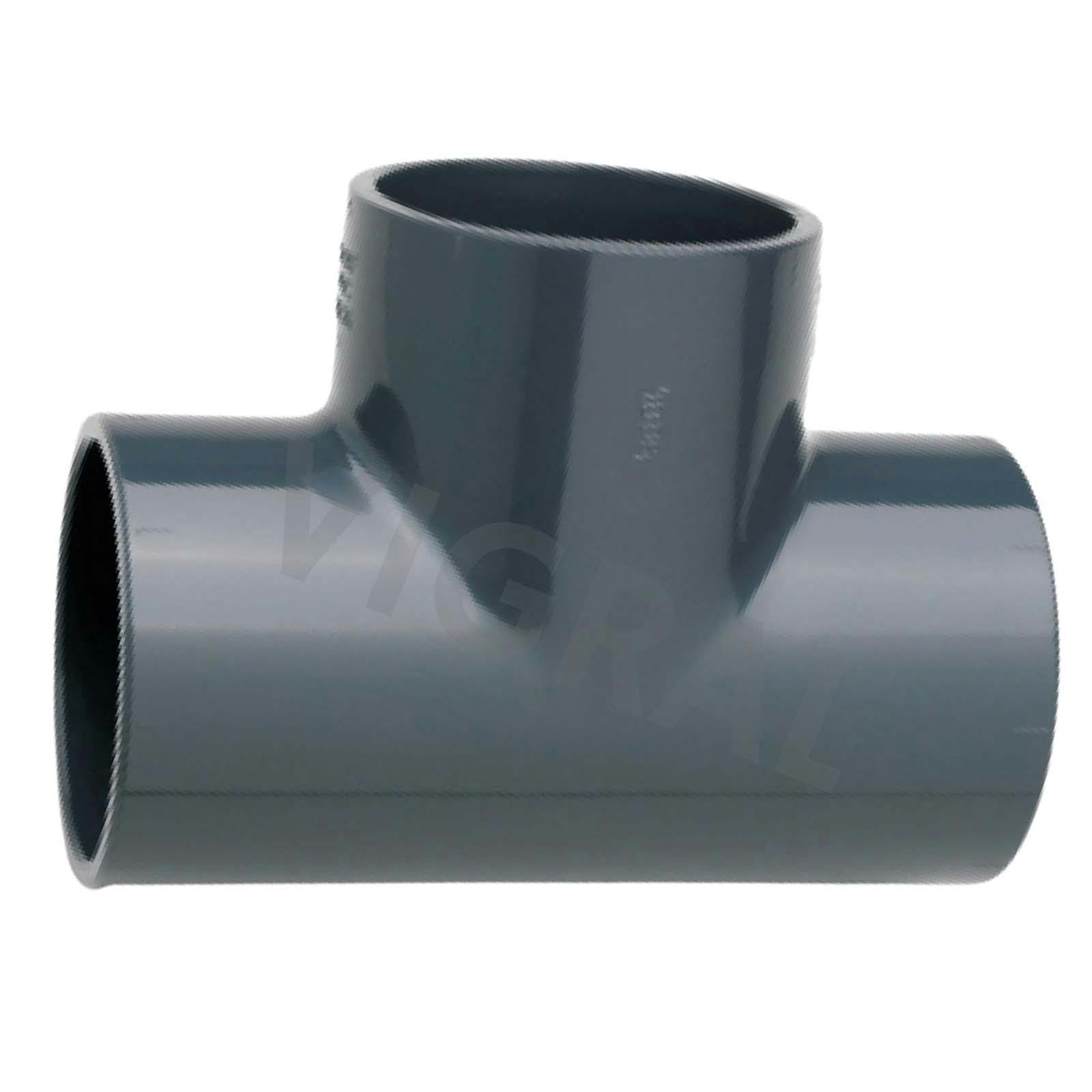 PVC Klebe Fitting Rohr Muffe Kappe Verbinder T-Stück 90° 50 mm | METRO