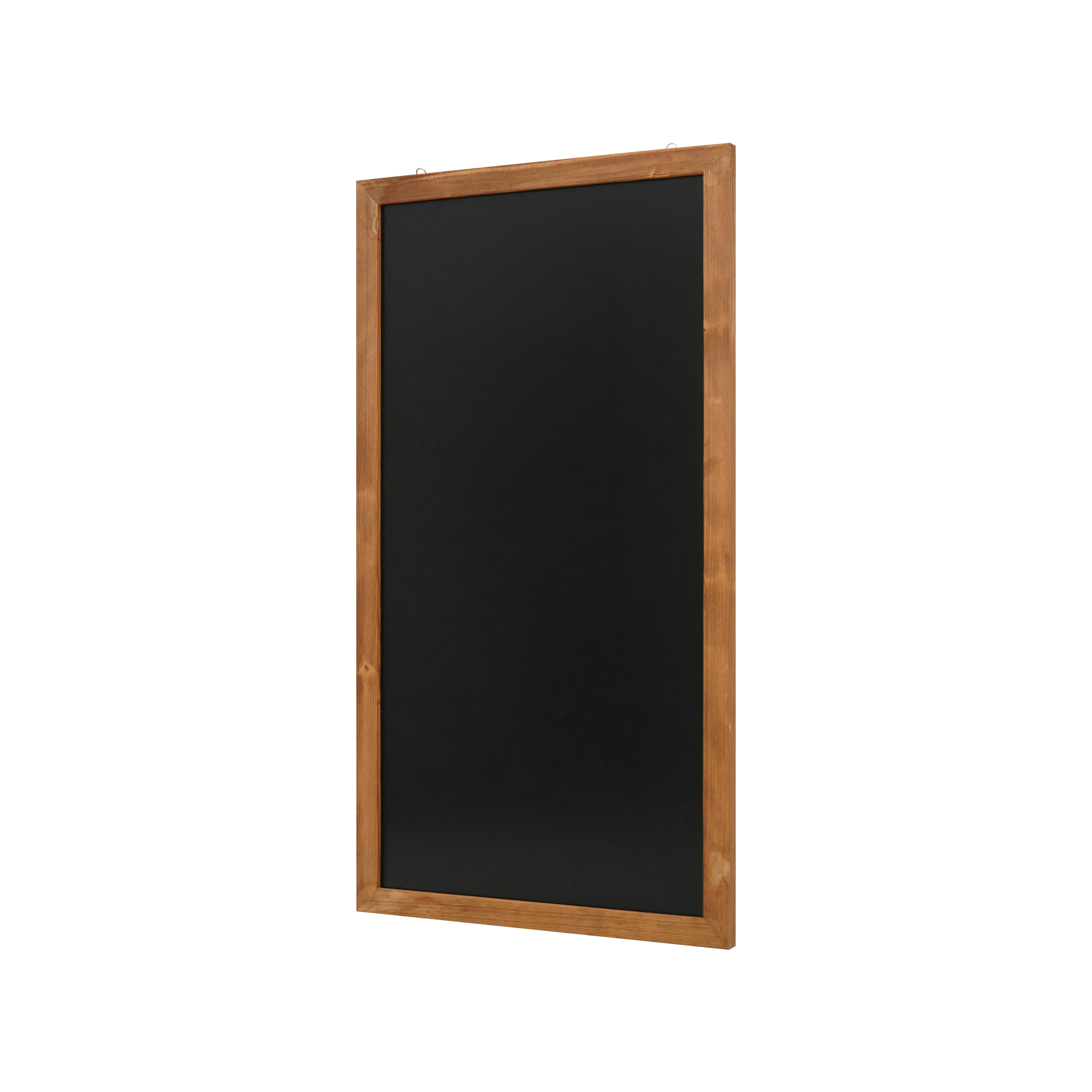 U Brands Tableau noir magnétique, 35 x 23 pouces, cadre en bois rustique  (4549U00-01) 