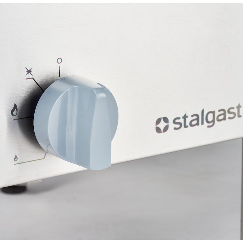 Stalgast Edelstahl Gas-Hockerkocher Top Power mit einem Brenner, 11kW, G30,  565x635x394 mm