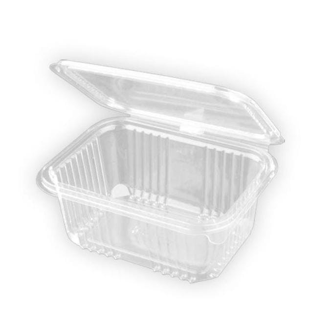 Envases para alimentos take away apto microondas, tapa con bisagra