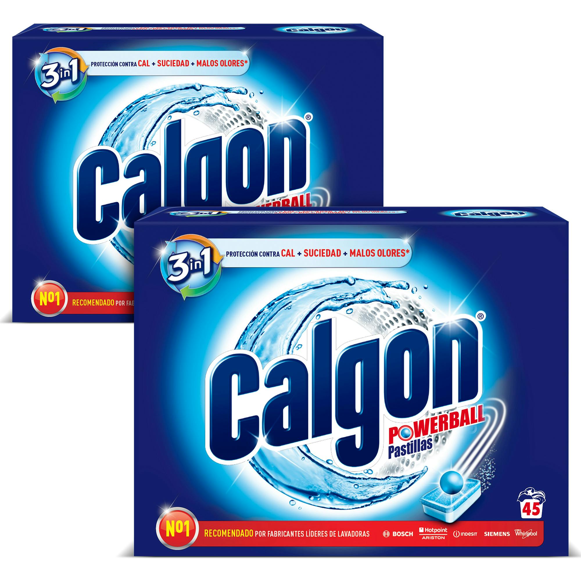 Calgon Powerball Pastillas - Antical para la Lavadora, Elimina Olores y  Suciedad, en formato pastillas, 90 unidades