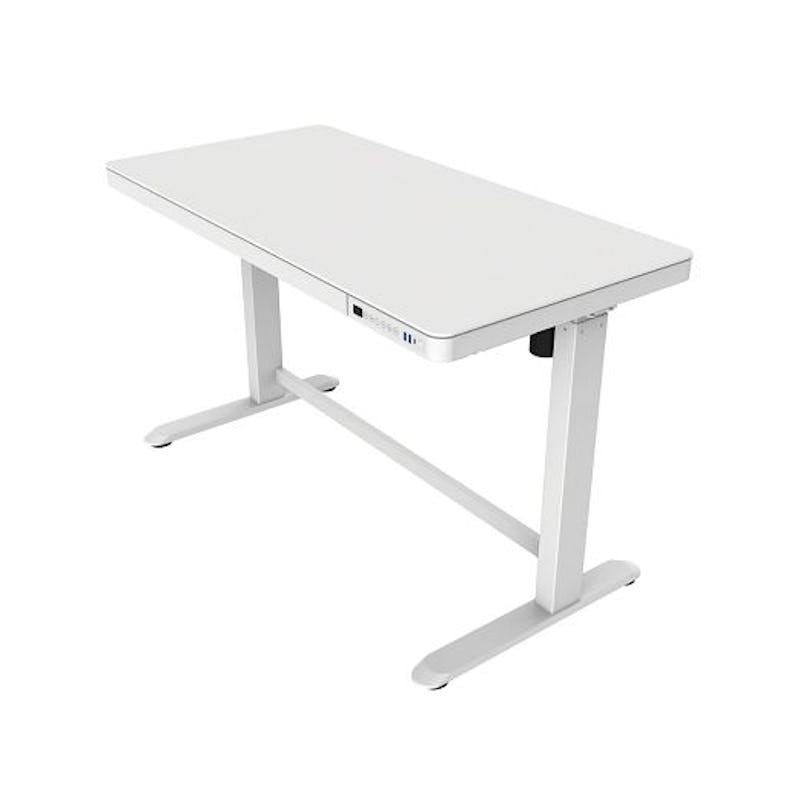 Mesa de escritorio Homcom blanco 150x60x76 cm tablero de partículas