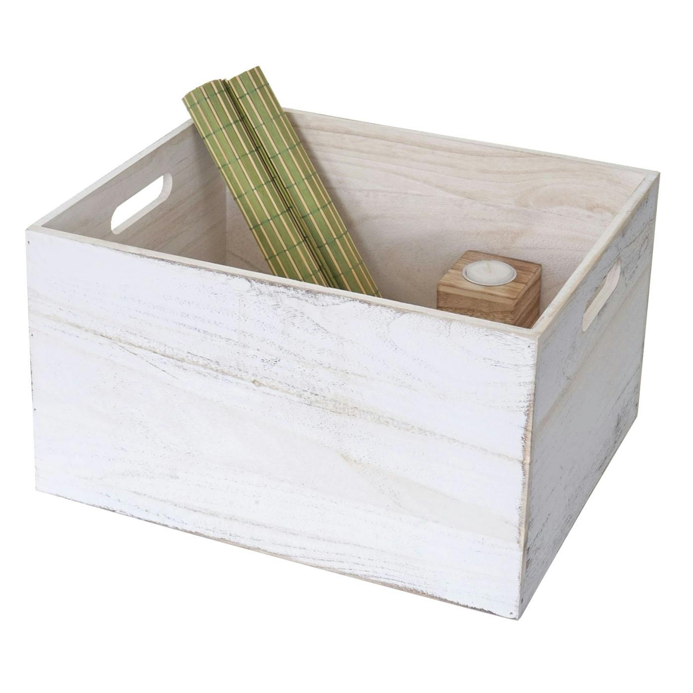 Caja de madera decorativa 40x30x15