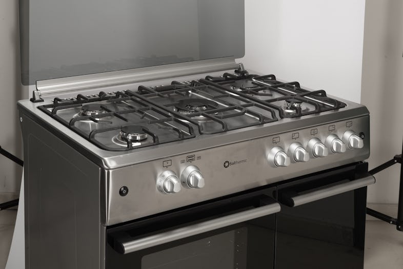 Bermello - Solthermic Cocina Gas Inox 90x60 Horno Panorámico F9L50G2I