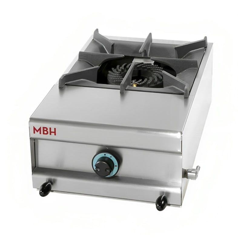 MBH - Cucina professionale a gas con 1 fuoco per l'ospitalità