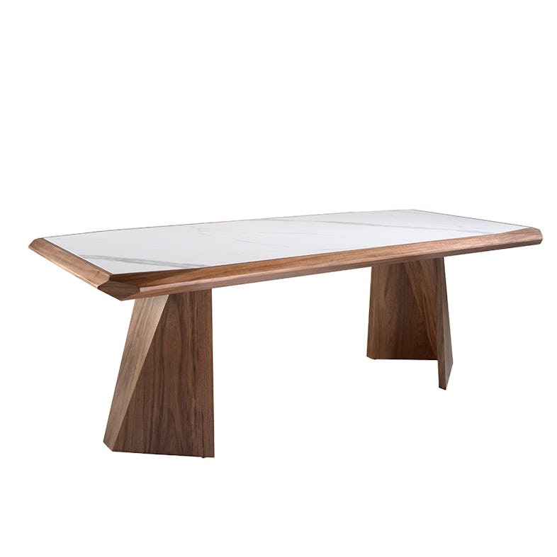 Mesa comedor redonda cristal y patas en madera, 120x75 - Muebles de diseño.  Angel Cerdá.