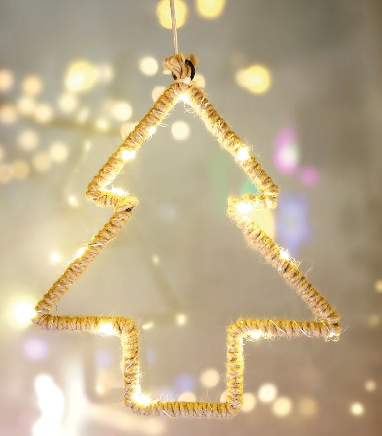 LED Lichterkette Sterne 3D warmweiß Timer Weihnachten Deko für Außen Balkon  rot