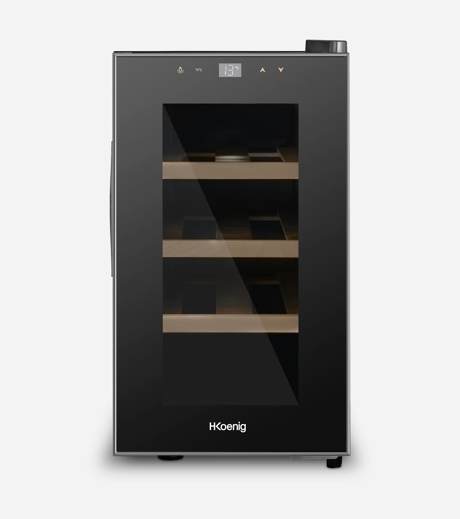 H.Koenig AGE8 Weinkühlschrank / 8 Flaschen / Temperatur von 11°C bis 18°C / LED