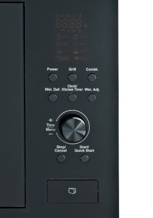 Wolkenstein WMW800-20GB EB Einbau Mikrowelle schwarz 800W Grill 900W