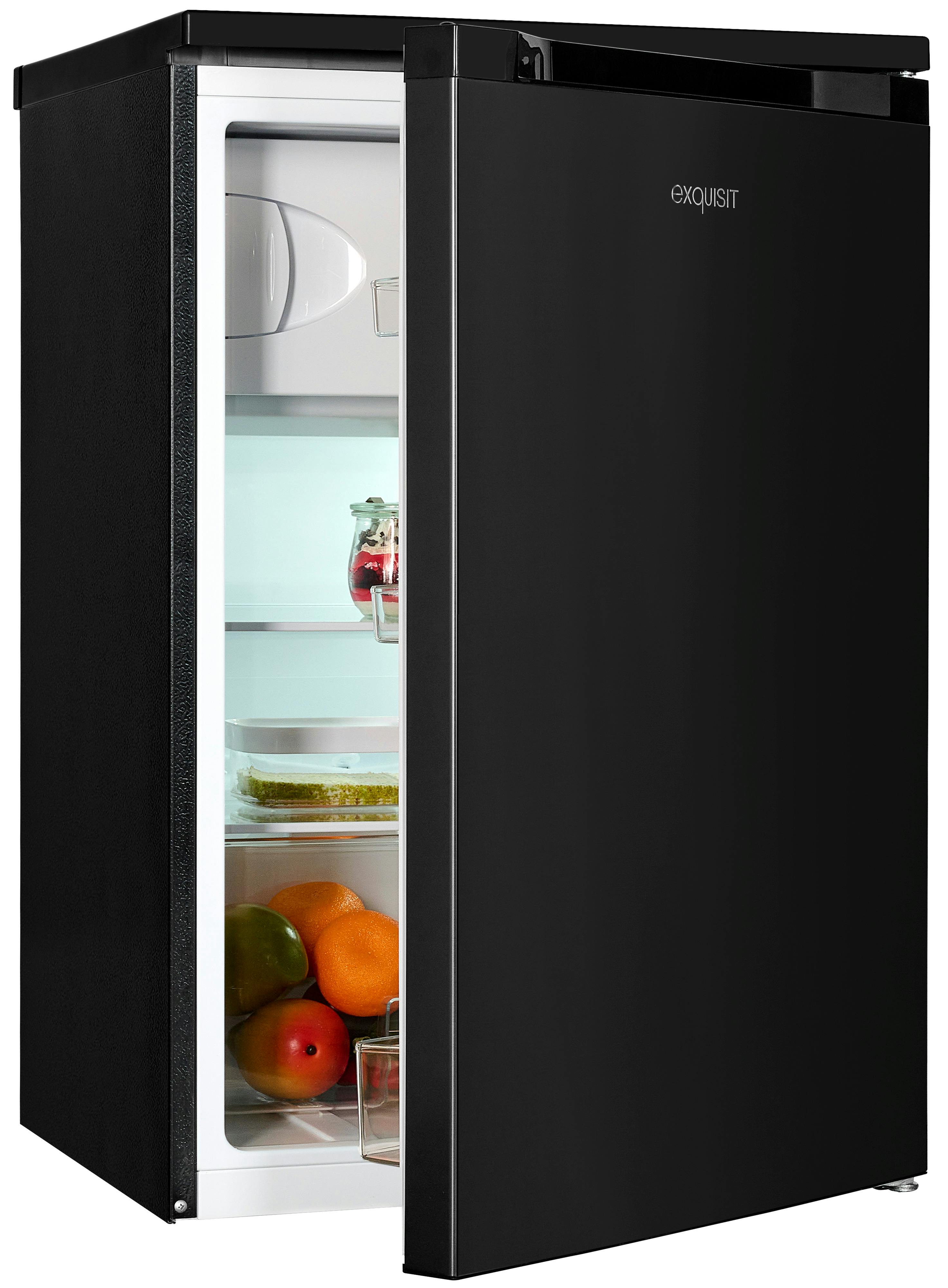 Exquisit Kühlschrank KS516-4-051C inoxlook-az | 107 | METRO Marktplatz | LED-Licht mit Gefrierfach L Gefrieren Kühlschrank Volumen 4* freistehend | 