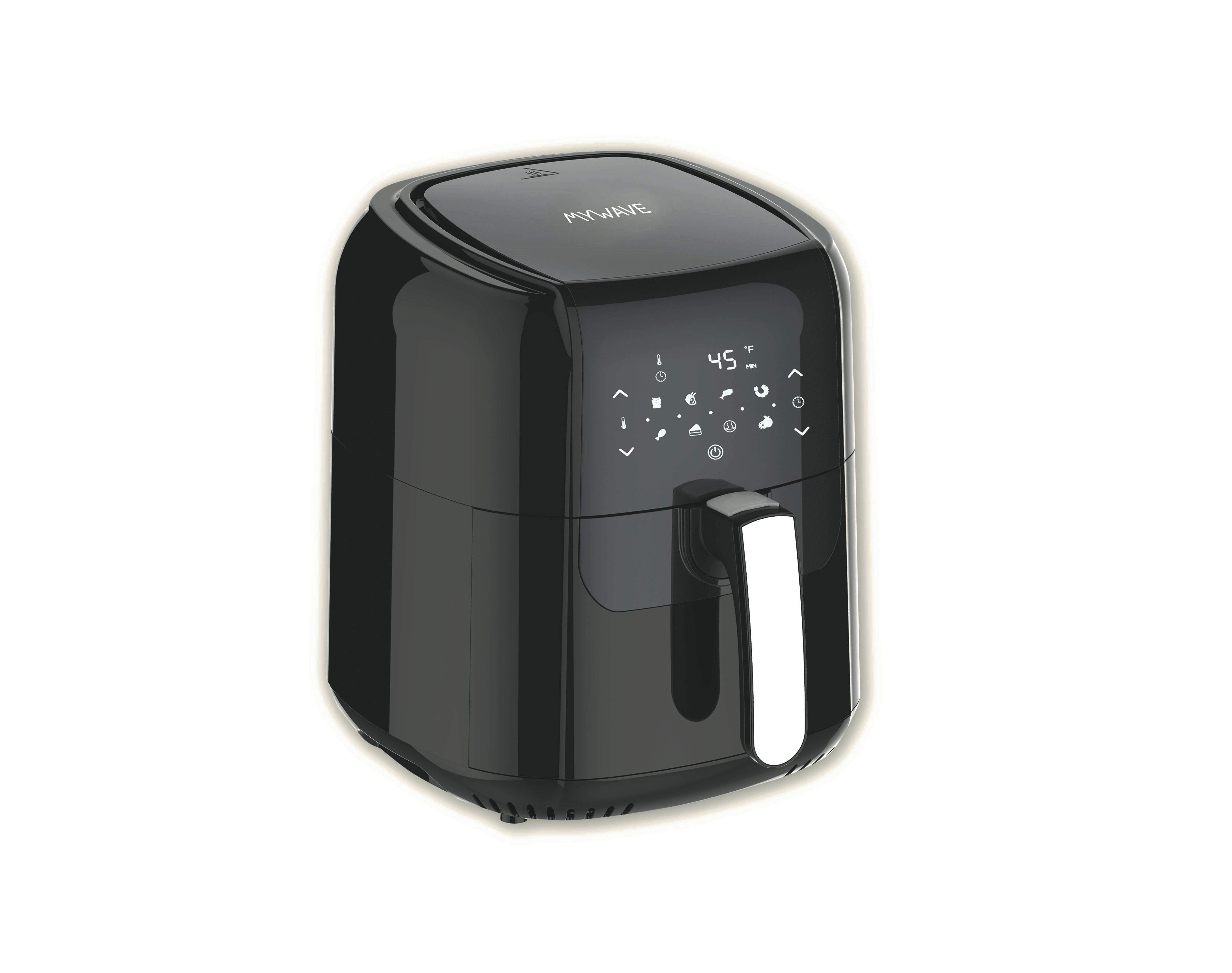 MyWave Freidora de aire 5,5L. Color negro. Tamaño 36,7 x 32,8 x 32,8