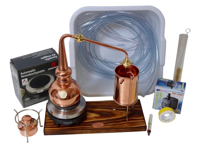 CopperGarden®` Whisky Destille 0,5 Liter Sorgenfrei Paket