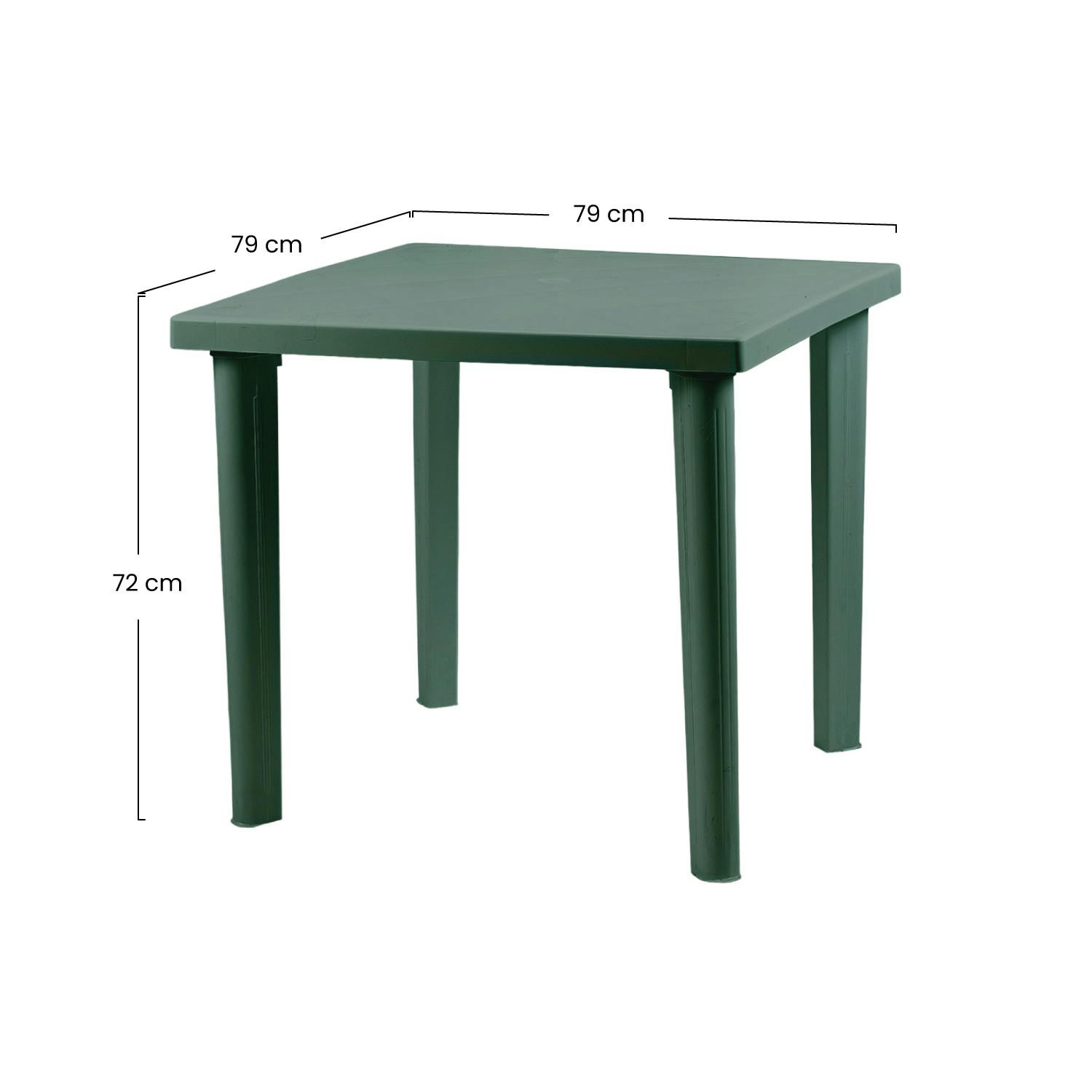 MESA JARDIN OVAL VERDE 140X90 CM - RESINA