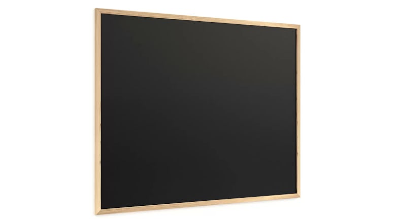 ALLboards Lavagna nera da gesso 100×80 cm con cornice in legno ECO