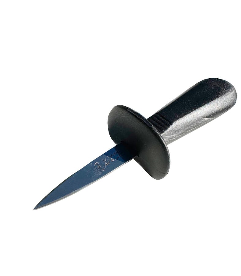 Couteau à huître avec garde manche ABS Stellinox