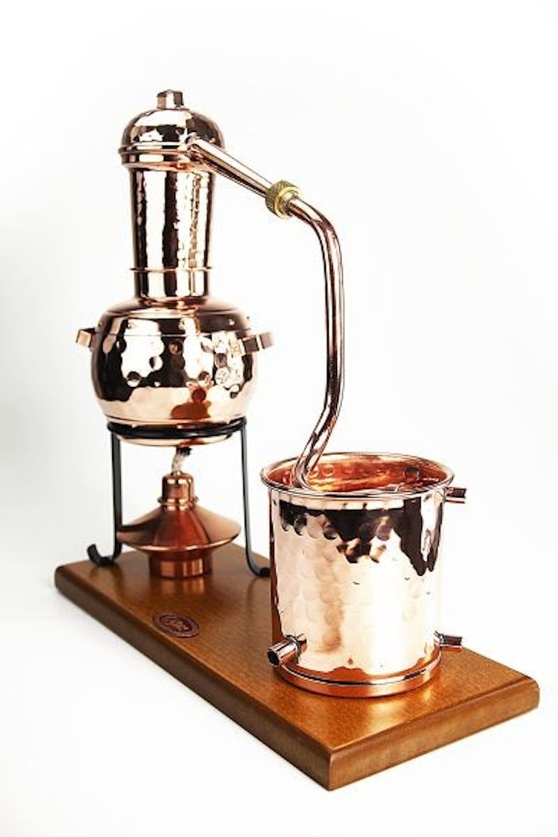 CopperGarden®` Tischdestille ARABIA 0,5 Liter Spiritusbrenner