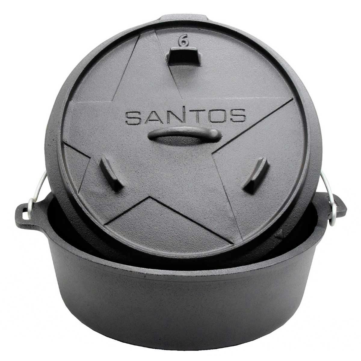 SANTOS BBQ Dutch Oven 6qt ohne Füße METRO