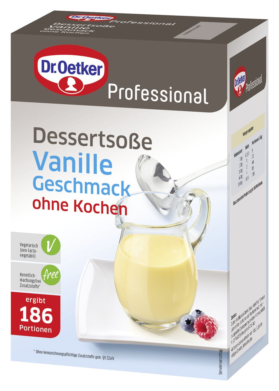 Dr. Oetker Professional Dessertsoße Vanille (1 kg) METRO