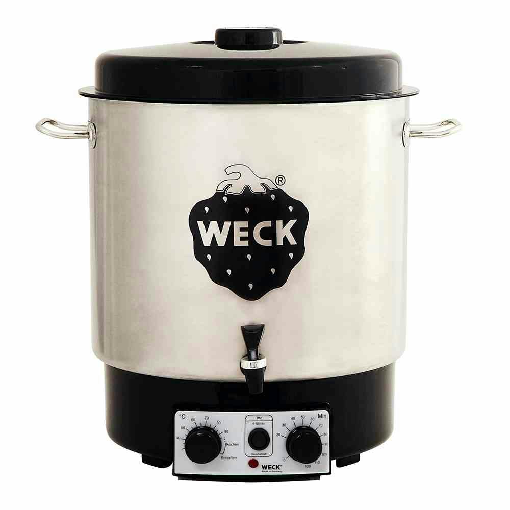 WECK Edelstahl mit Uhr und Hahn Einkochautomat Edelstahl rostfrei 18/10 mit Hahn | MAKRO Marketplace