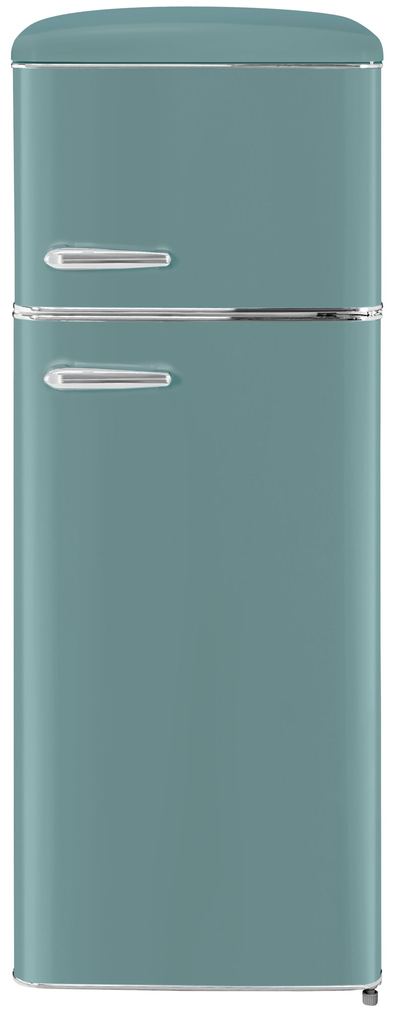 Retro-Kühlschrank mit 2 Türen, H 86,8 cm, L 45,5 cm, mit einem Gesamtvolumen