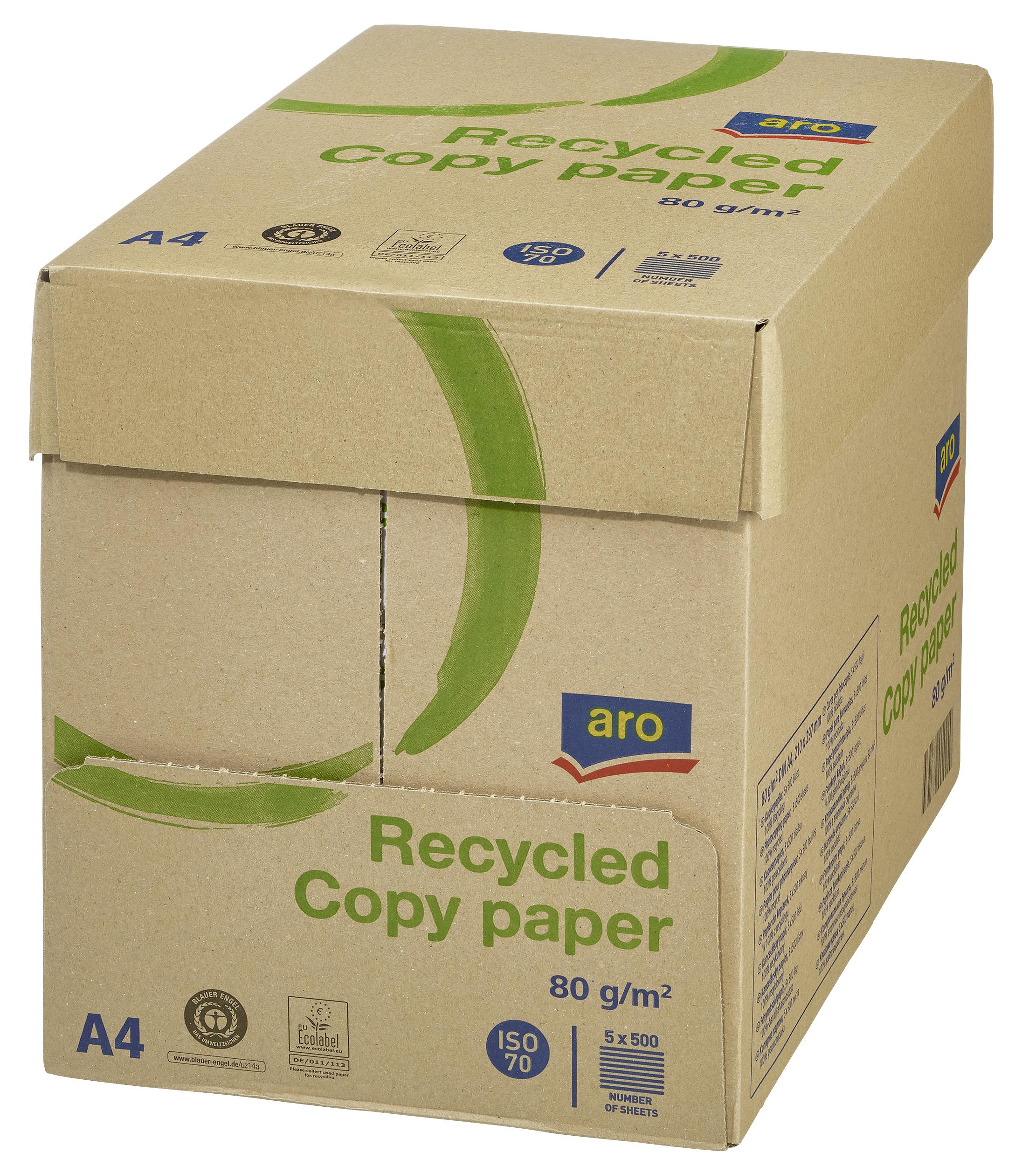 Feuilles de papier Blanc recyclé 100% format A4 vendu par lots de 50  feuilles