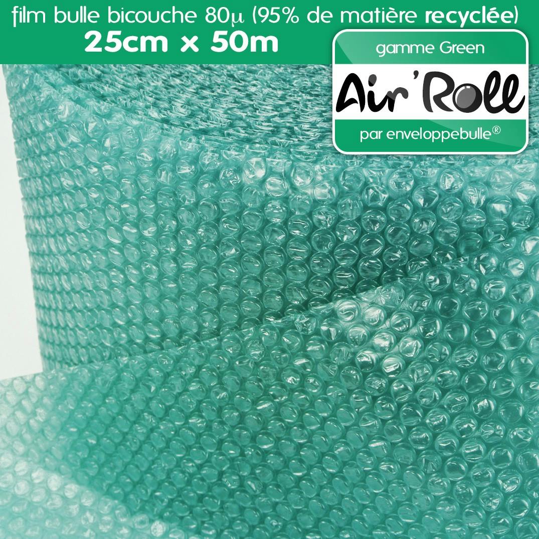 Rouleau de film bulles recyclé