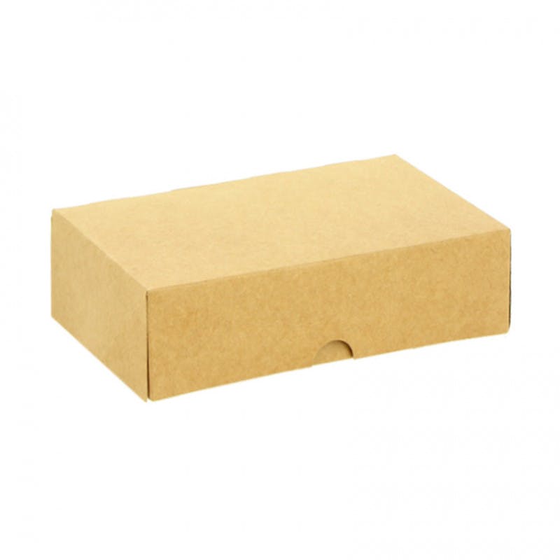 Caja kraft para galletas y pastas (19,5 x 13 x 5cm)