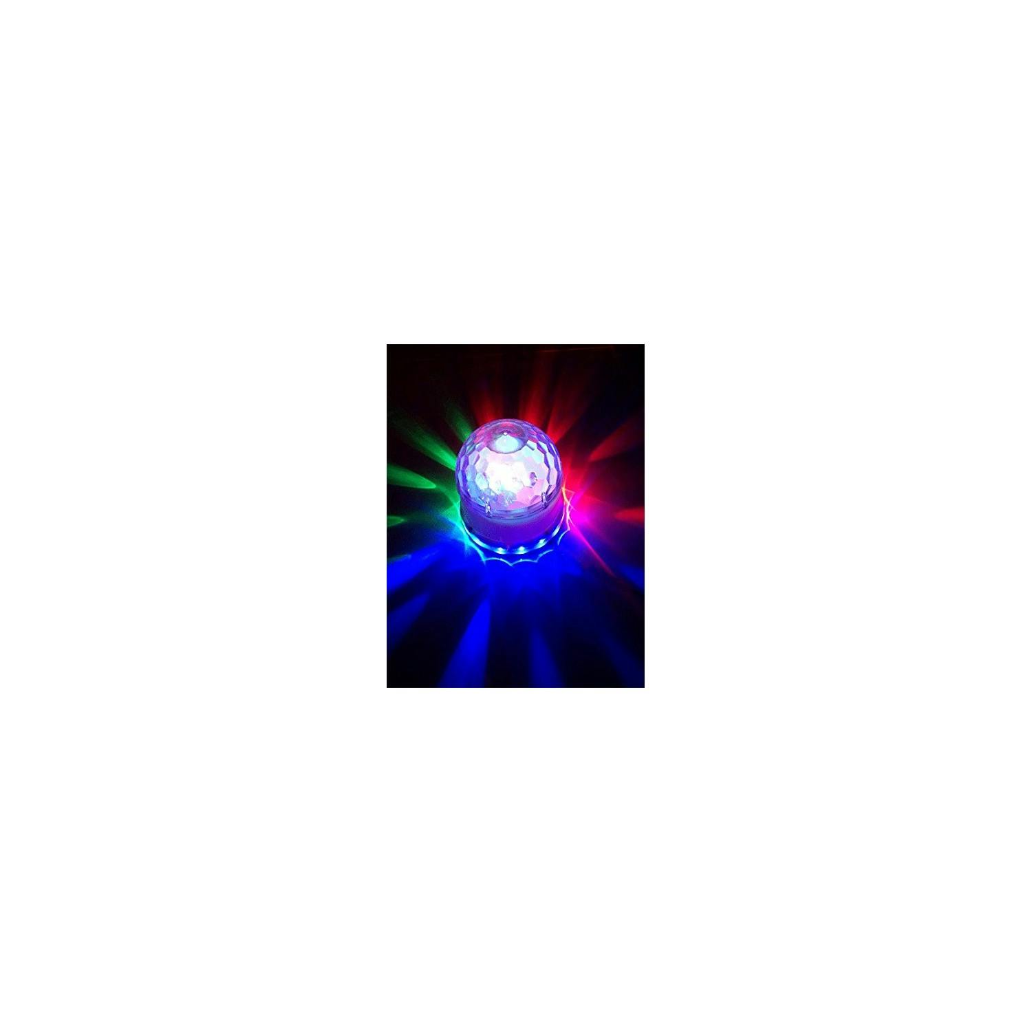 Eclairage et jeux de lumière Ibiza Light Ampoule culot E27 jeu de lumière  LEDs RVB 3x1W effet ASTRO rotatif