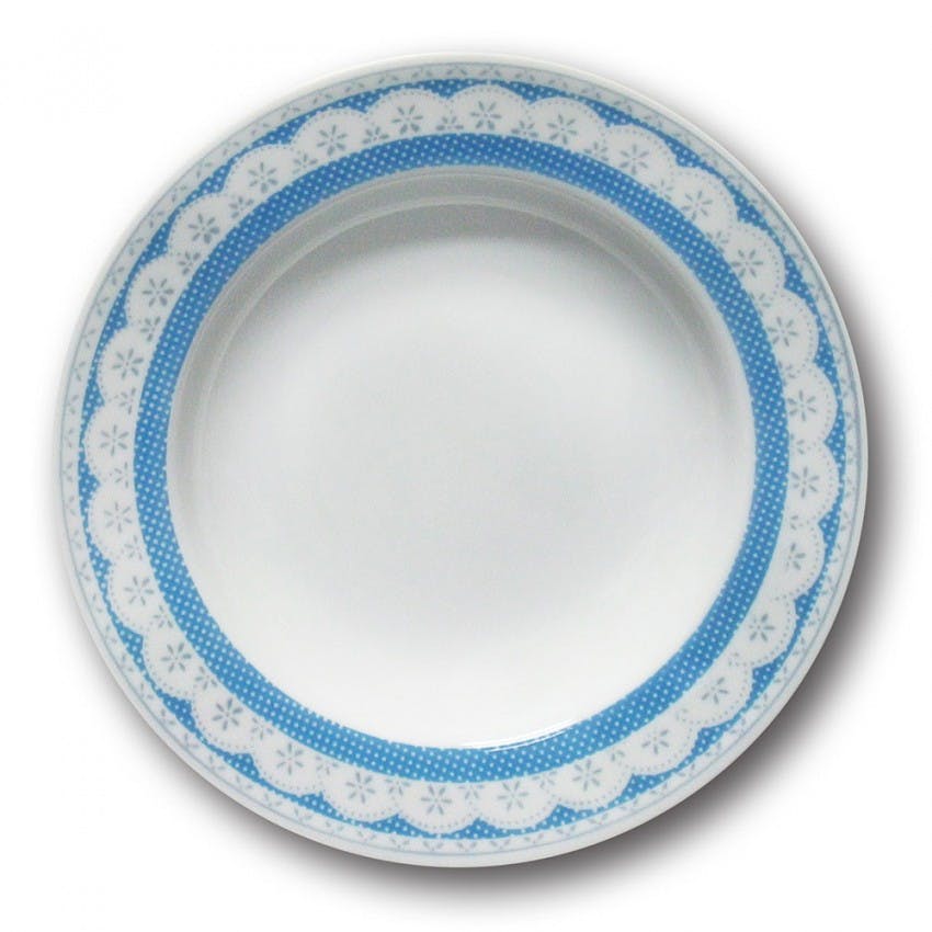 YODECO Assiette creuse porcelaine blanche - D 22 cm - Siviglia