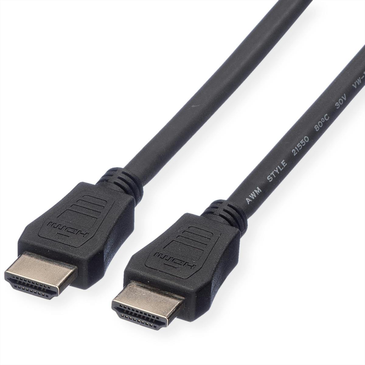 VALUE HDMI High Speed Cable met MM, LSOH, zwart, 7,5 m